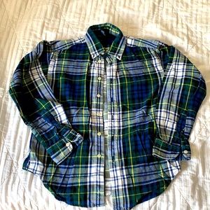 Ralph Lauren Boys Flannel Plaid Long Sleeve Shirt